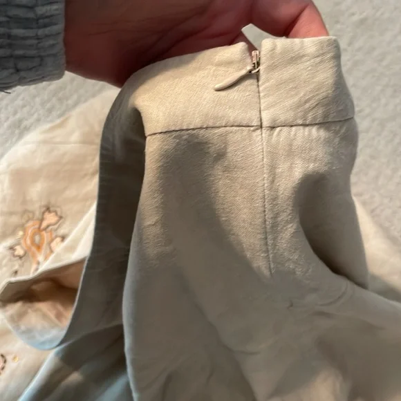 Apostrophe midi skirt linen skirt with beading and embroidery details - Picture 5 of 8